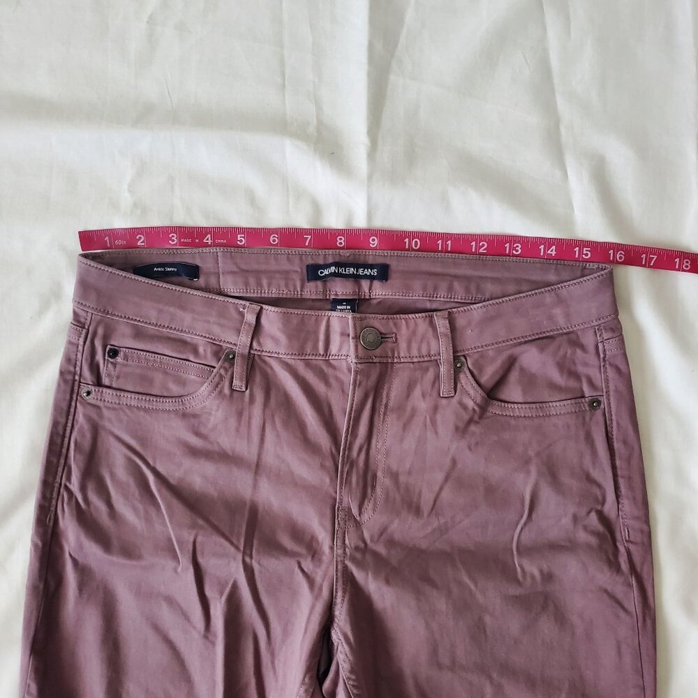 Calvin Klein Jeans Women's Dusty Lavender Purple Ankle Skinny Jeans Size 10 - Picture 10 of 13